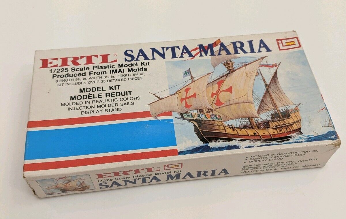 Aoshima Santa Maria 1492 Historical Sailing Ship Model Kit
