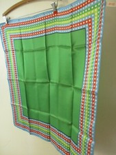 Vintage Scarf bright green 70s square