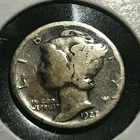 1927-S SILVER MERCURY DIME COIN