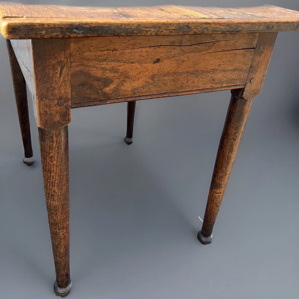 Antique 18th Century English Oak Tavern Table - Image 4 of 4