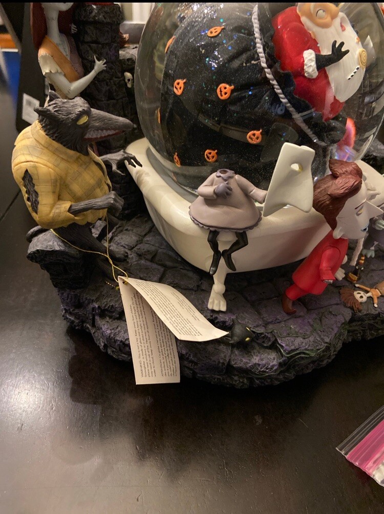 Nightmare Before Christmas Snow Globe Disney Store Exclusive Jack