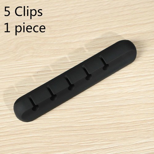 Organisateur de câble en silicone enrouleur de câble USB - Support de câble pour écouteur de souris - Noir - Photo 10/12