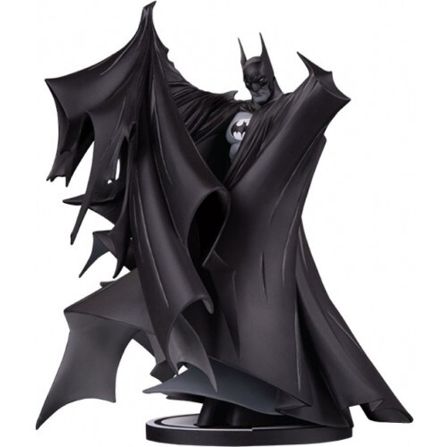 Statue Batman Black & White en résine premium de 25cm par DC Direct Deluxe 2.0
