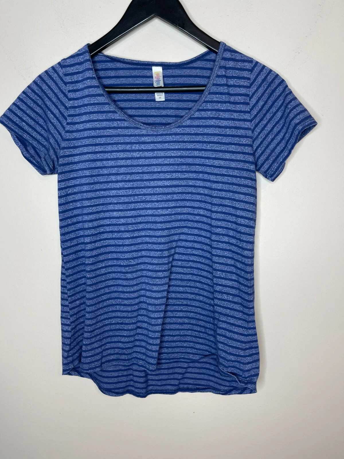 lularoe striped short sleeve shirt