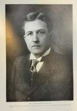 1909 Vintage Magazine Illustration Author Meredith Nicholson