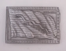 Don’t Tread On Me 1776-1976 Belt Buckle Bergamot Brass Works Vintage USA