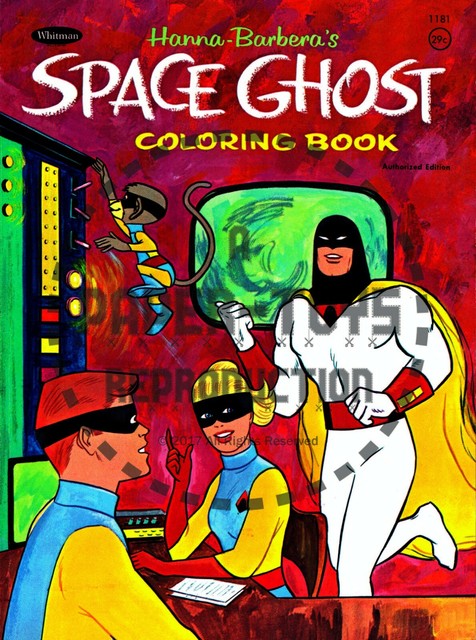 VINTAGE REPRINT - 1967 - SPACE GHOST COLORING BOOK SAMPLER ...