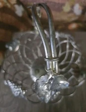 Godinger silver-plated Basket,grapes, swivel handle, all metal