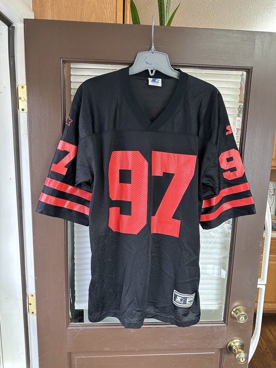 Vintage STARTER Nebraska Cornhuskers #97 BLACKSHIRTS Defense