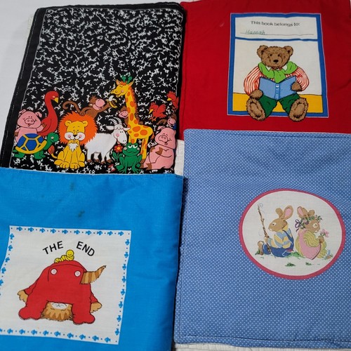 7 Fabric Children's Learning Book-Toddler -Baby Washable Quilted Soft Vintage - Picture 8 of 8