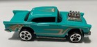 ** 2000 Hot Wheels '57 Chevy Bel Air Turquoise w Metal Base MINT BLISTER PULL **