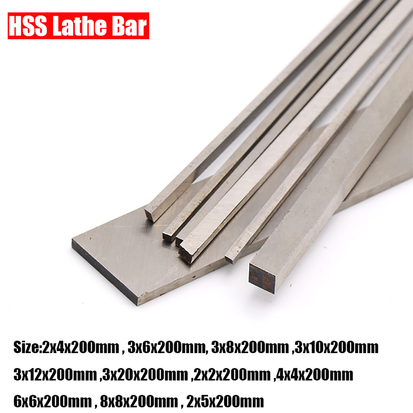 Various Sizes HSS Lathe Bar Length 200mm for DIY Woodworking arv Various Sizes HSS Lathe Bar Length 200mm for DIY Woodworking arv