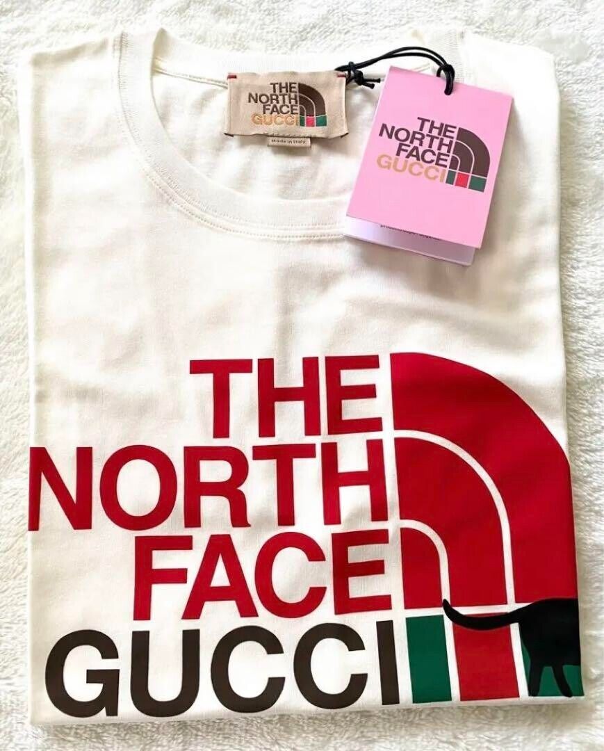 GUCCI THE NORTH FACE cat logo T-Shirt men Size XS Cotton GUCCI THE NORTH FACE cat logo T-Shirt men Size XS Cotton