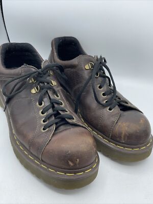 Dr. Martens Oxford Shoes Men\'s US 12M Brown 10940 Dr. Martens 10940 Brown Leather Chunky Lace up Oxfords Y2K  main image 3