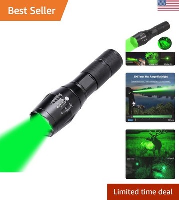 Single Mode 1000 Lumens Green LED Flashlight - Perfect for Night Observation