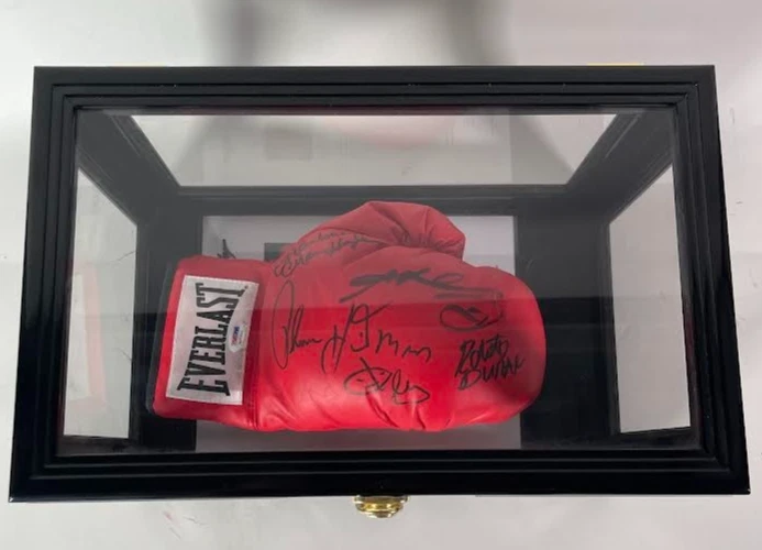 Four Kings Autographed Boxing Glove - Duran, Hagler, Hearns, Leonard PSA LOA - Image 4 of 4