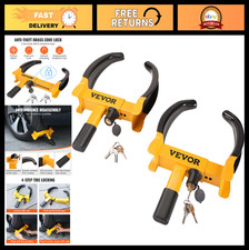 Universal Wheel Clamp Lock - 2 Pack Adjustable Anti-theft Tire Lock Heavy-duty Universal Wheel Clamp Lock - 2 Pack Adjustable Anti-theft Tire Lock Heavy-duty
