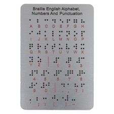 Braille Alphabet Board Braille Learning Board Material