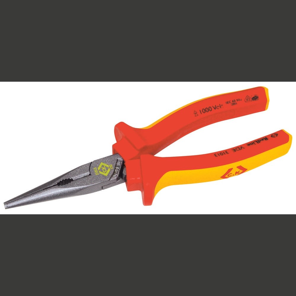 Pince à bouts pointus droite outillage électricien VDE de 175 mm C.K