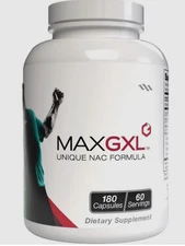 Max International Max GXL Unique NAC Formula 180 Vegetable Capsules, 60 Servings