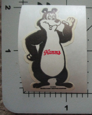 HAMMS classic bear wisconsin nos STICKER decal craft beer brewery brewing ZZ