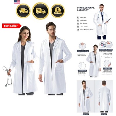 Professional Lab Coat, Medical Coat, Suitable for Medical Students, Laborator...