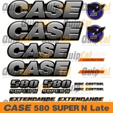 Case 580N or Case 580 Super N Extendahoe Backhoe Decal Set -  Case Decals