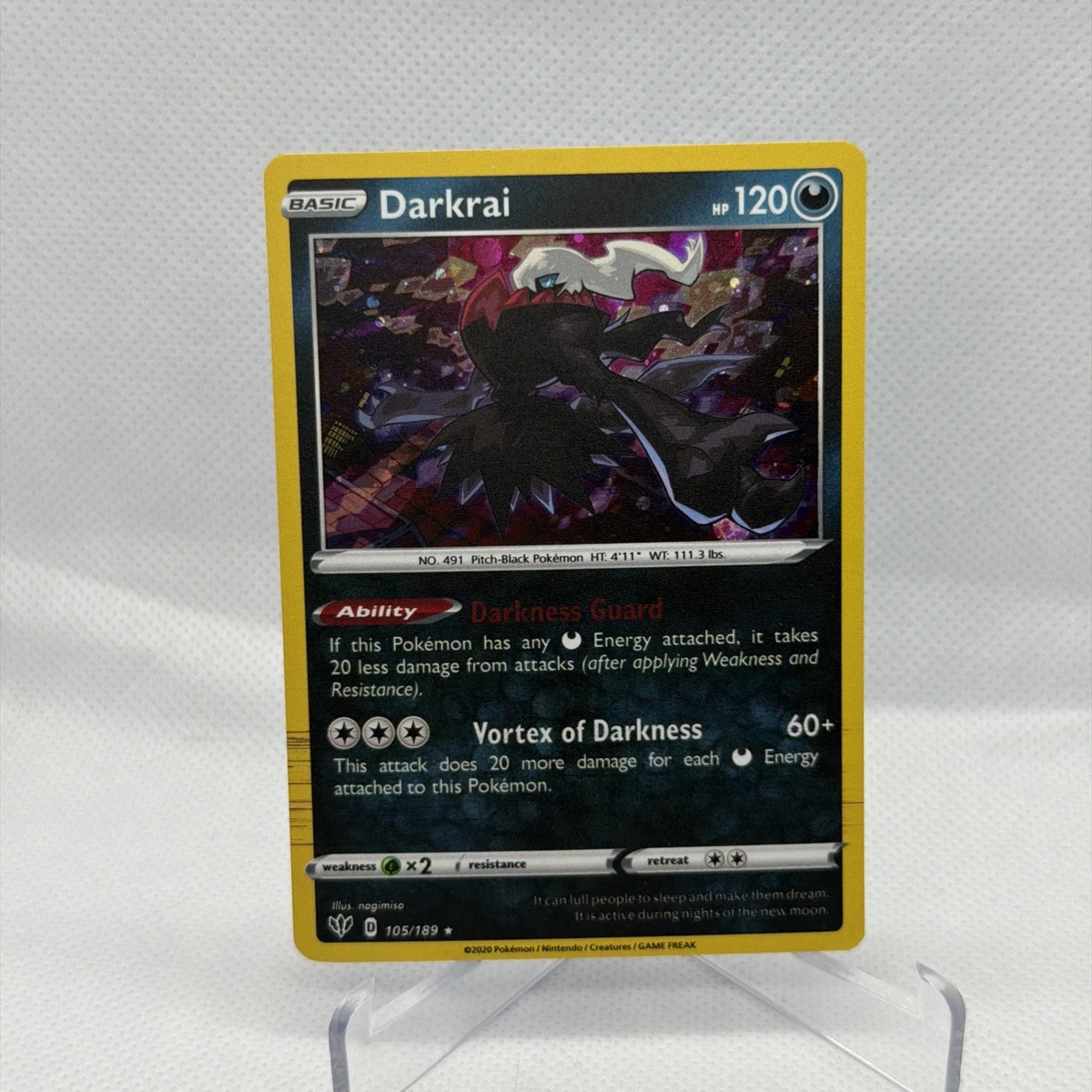 Darkrai 105/189 Swsh03: Darkness Ablaze for sale | eBay