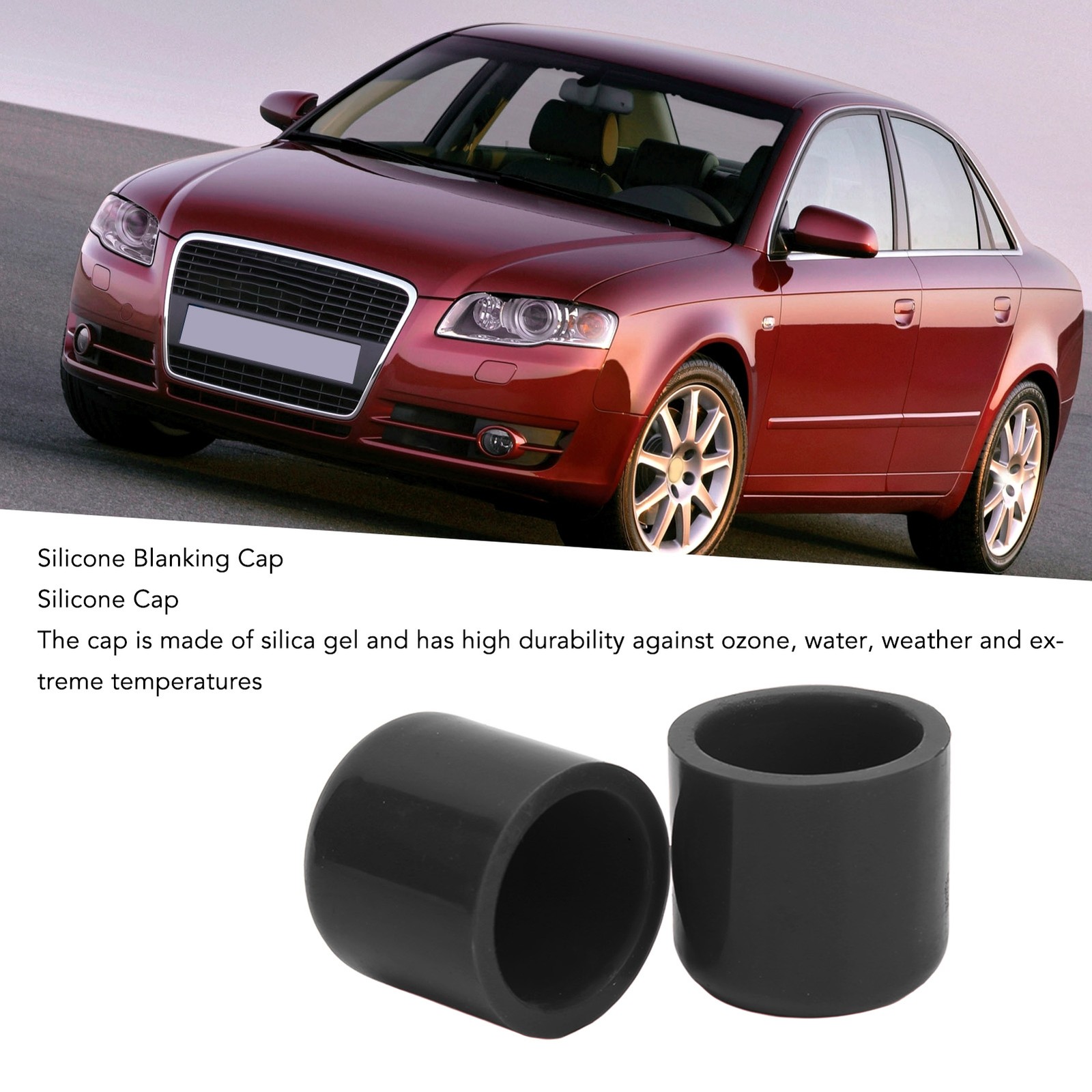 5pcs Silicone Blanking Cover 30mm Flexible Wear Resistant Universal Intake
