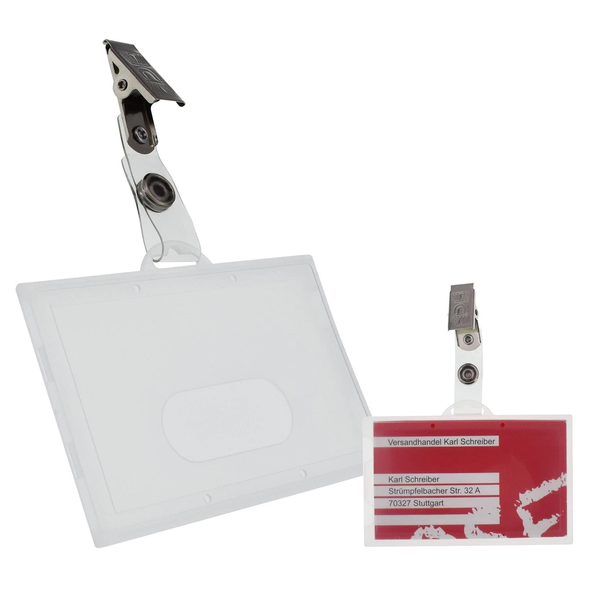 1x Kartenhülle Kartenhalter Ausweishalter Namensschild 1 Karte Hartplastik HORIZONTAL TRANSPARENTER AUSSCHIEBER 1x Kartenhülle Kartenhalter Ausweishalter Namensschild 1 Karte Hartplastik HORIZONTAL TRANSPARENTER AUSSCHIEBER