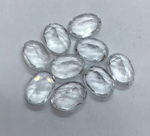 Oval Cut Faceted AAA Natural White Topaz Loose Gemstone For Assorted All Jewelry - Picture 6 of 11