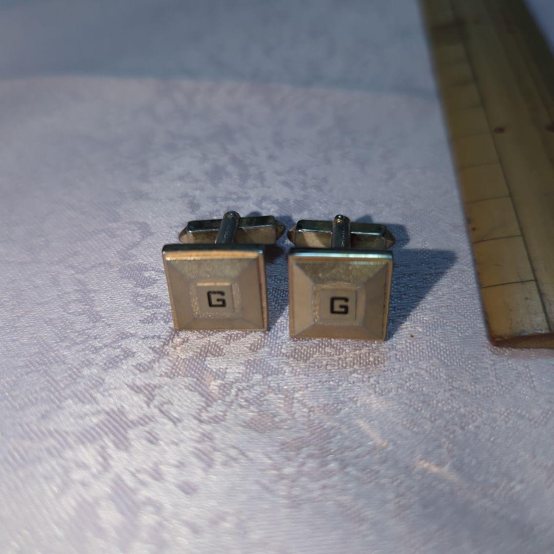 Givenchy Square Cufflinks Button Approx. 1.5Cm Me… - image 1