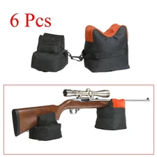 6X Front & Rear Rifle Sand Bag Steady Unfilled Support Shooting Gun Rest Sandbag