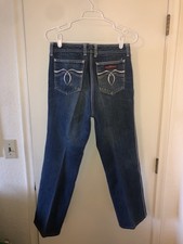 Vintage Sergio Valente Western Jeans Womens 29x29 Straight Leg Denim High Rise