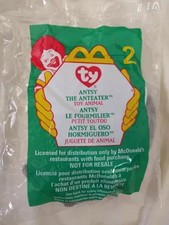 2 TY ANTSY THE ANTEATER 1 UNOPENED PLUS 1 OPENED