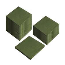 200x Cocktail Napkins 2-Ply Dessert Folded 5x5 Disposable White Paper