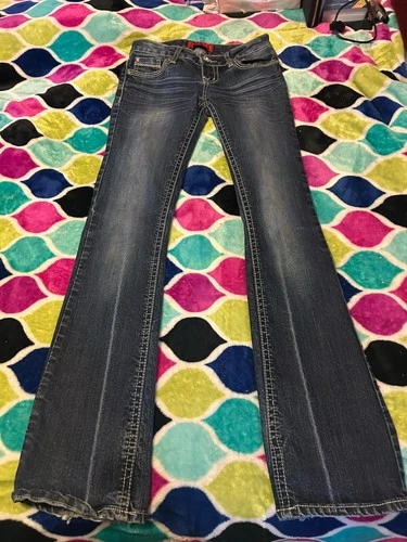 Zana Di Bootcut Women's Jeans Size 5 Dark Wash Embroidered Pockets