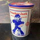 Vintage Cracker Jack Tin 1990 8 Inches Tall 6 Inches Wide