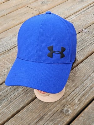 Under Armour Blue Men's Armour Vent Fitted UA Hat /Cap  M/L EUC 
