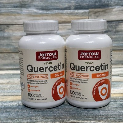 Jarrow Formulas Vegan Quercetin - 500 mg - 100  Veggie Capsules - Exp 7/2026 (2)