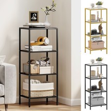 Produktbild - 4-stufiges Glasregal, modernes Regal für Wohnzimmer Home Office generalüberholt
