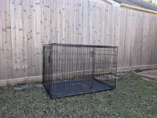 XL Large Dog Crate Kennel With Folding Pet Wire Cage In Great Shape