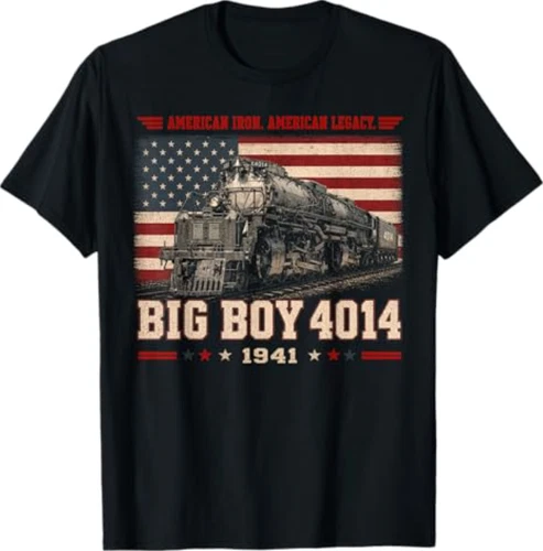 Big Boy 4014 Vintage Steam Locomotive Railroad Train Engine T-Shirt