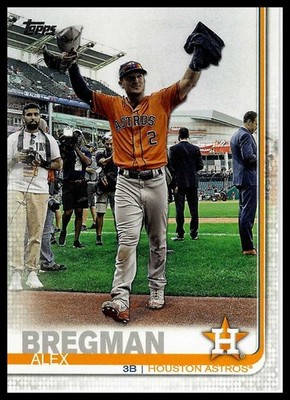 2019 Topps #700b Alex Bregman : Walking off field, hands raised