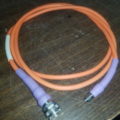RF Test Cable 4GHz 6 ft SMA to N US Made MegaPhase Orange Low VWSR Phase Stable