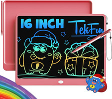 LCD Writing Tablet for Adults, Large Doodle Board, 16 Inch Colorful Drawing Tabl