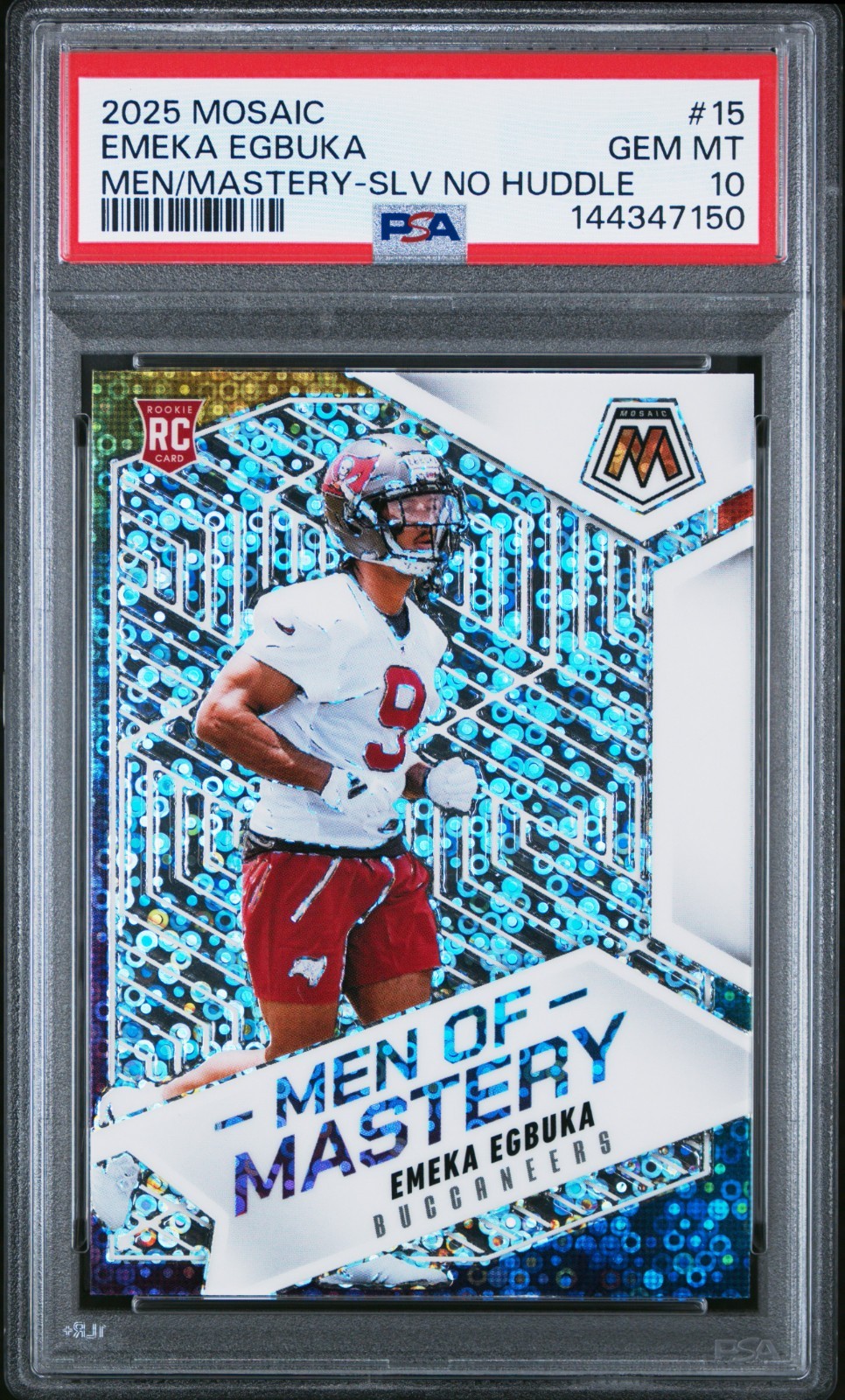 Emeka Egbuka Panini Mosaic Men of Mastery #15 Silver No Huddle