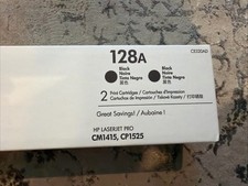 NEW SEALED Genuine OEM HP 128A CE320AD Black Toner Cartridge - Laserjet Pro