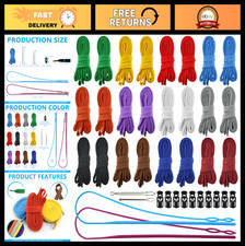 24pcs Flat Drawstring Cord Set - 12 Colors, 48" Replacement for Hoodies, Sweatpa