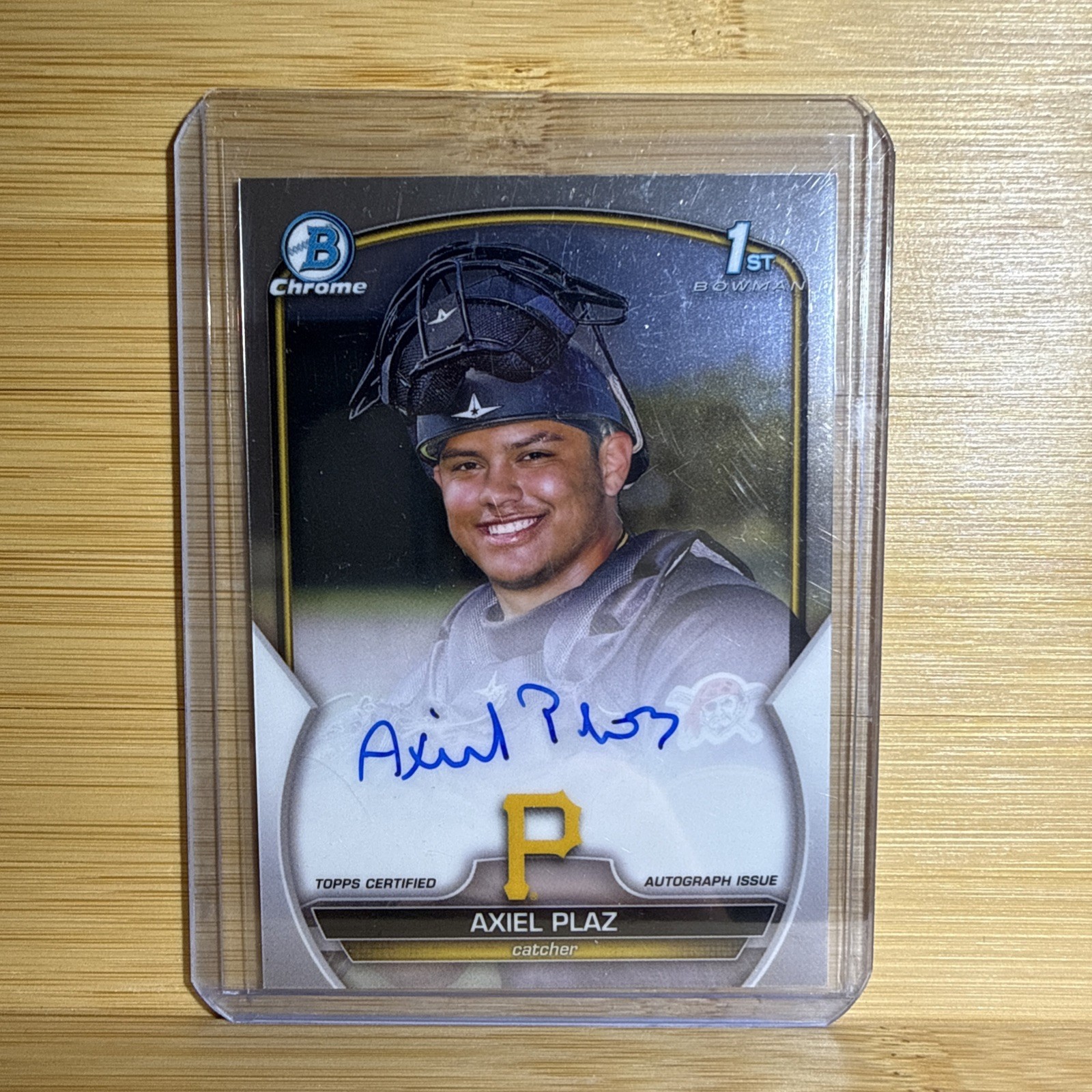 AXIEL PLAZ 2023 BOWMAN CHROME 1ST RC AUTO #CPA-APL